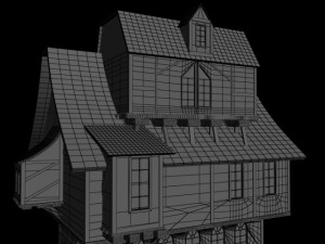medieval building 3D 모델