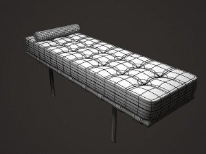 barcelona bed 3Dモデル
