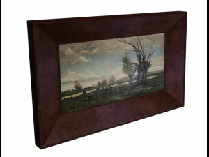 painting orilla del manzanares Model 3D