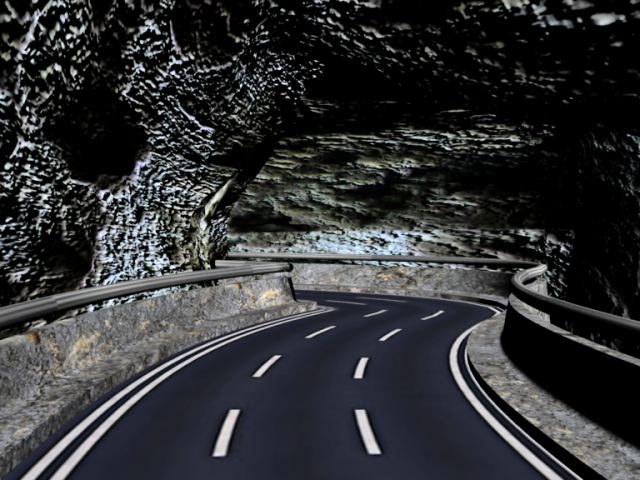 road tunnel 3D Model .c4d .max .obj .3ds .fbx .stl .blend 