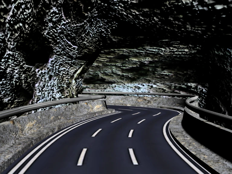 road tunnel 3D Model .c4d .max .obj .3ds .fbx .stl .blend 