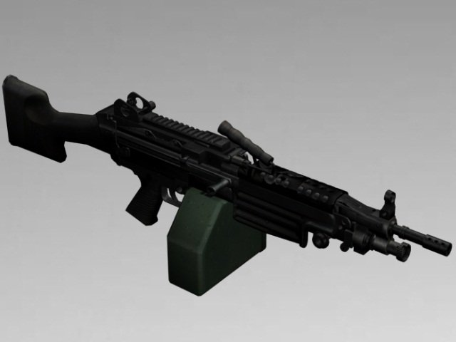 m249 saw Modelo 3D .c4d .max .obj .3ds .fbx .stl .blend