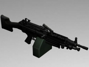 m249 saw Model 3D