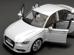 audi a6 2012 quattro 3D Model