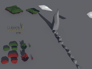 lowpoly forest pack 3D Модель