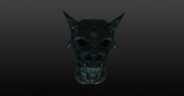 demon head 3D Model .c4d .max .obj .3ds .fbx .stl .blend 