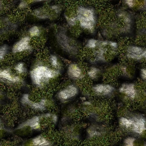 garden wall CG Текстуры .c4d .max .obj .3ds .fbx .stl .blend 
