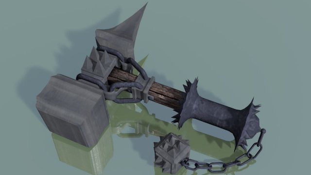 thorans hammer der verzweiflung 3D Модель .c4d .max .obj .3ds .fbx .stl .blend 
