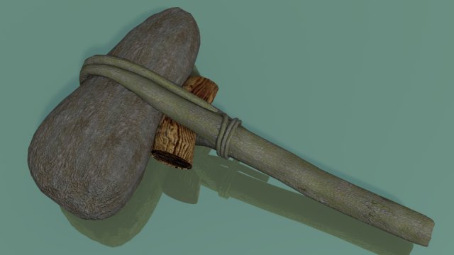 stein hammer der urahnen 3D Model .c4d .max .obj .3ds .fbx .stl .blend 