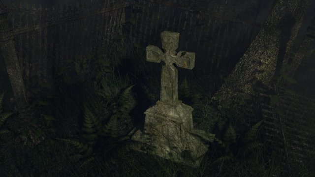 vergessener grabstein 3D Model .c4d .max .obj .3ds .fbx .stl .blend 