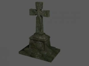 vergessener grabstein 3D Model