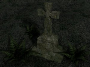 vergessener grabstein 3D Model