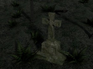 vergessener grabstein 3D Model