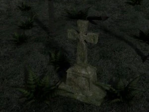 vergessener grabstein 3D Model