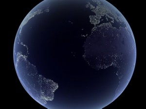 earth night Model 3D