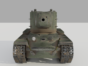 kv 2 soviet heavy tank 3D Модель