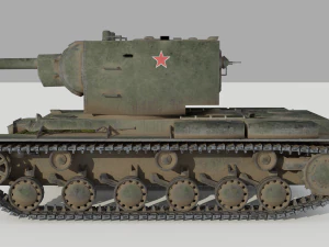 kv 2 soviet heavy tank 3D Model