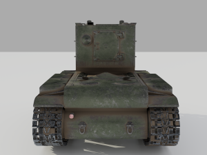 kv 2 soviet heavy tank 3D Модель