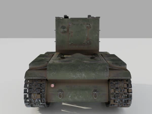 kv 2 soviet heavy tank 3D Model