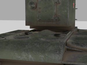 kv 2 soviet heavy tank 3D Model