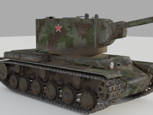 kv 2 soviet heavy tank 3D Модель