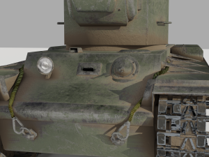 kv 2 soviet heavy tank 3D Модель