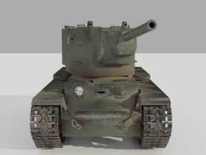 kv 2 soviet heavy tank 3D Model