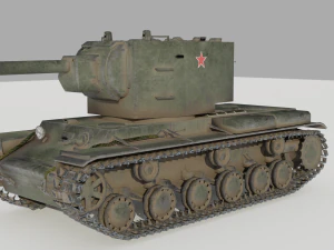 kv 2 soviet heavy tank 3D Model