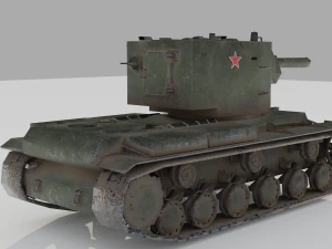 kv 2 soviet heavy tank 3D Model