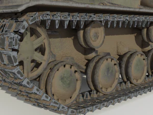 kv 2 soviet heavy tank 3D Model