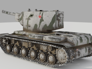 kv 2 soviet heavy tank 3D Модель