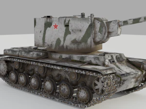 kv 2 soviet heavy tank 3D Model
