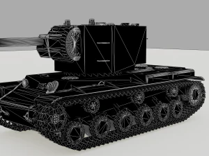 kv 2 soviet heavy tank 3D Model