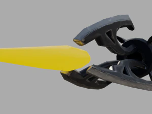 sci-fi spear low-poly 3D Model