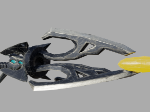 sci-fi spear low-poly 3Dモデル