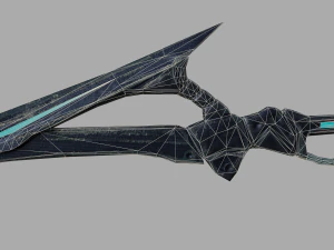 sci-fi spear low-poly 3D Model