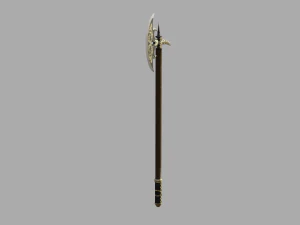 medieval fantasy axe 3D Model