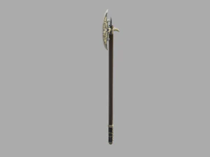medieval fantasy axe 3D Model
