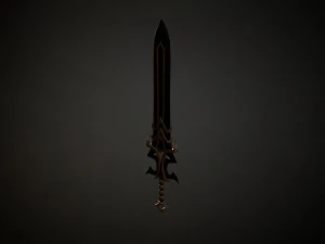 Pedang Fantasi Abad Pertengahan Model 3D