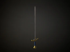 Medieval Fantasy Sword 3D Model
