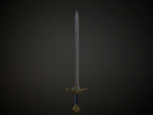Medieval Fantasy Sword 3D Model