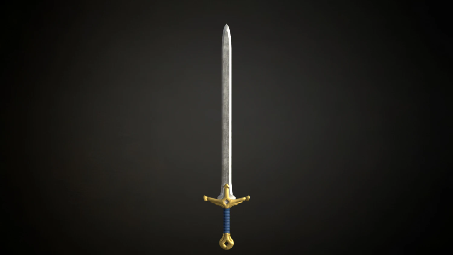 Medieval Fantasy Sword 3D Model .c4d .max .obj .3ds .fbx .stl .blend 