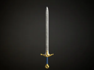 Medieval Fantasy Sword 3D Model