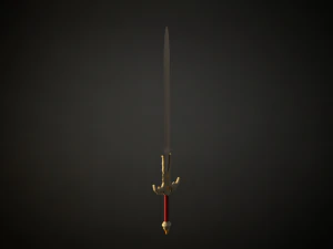 Medieval Fantasy Sword 3D Model