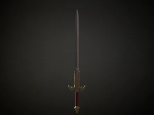 Medieval Fantasy Sword 3D Model