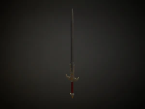 Medieval Fantasy Sword 3D Model