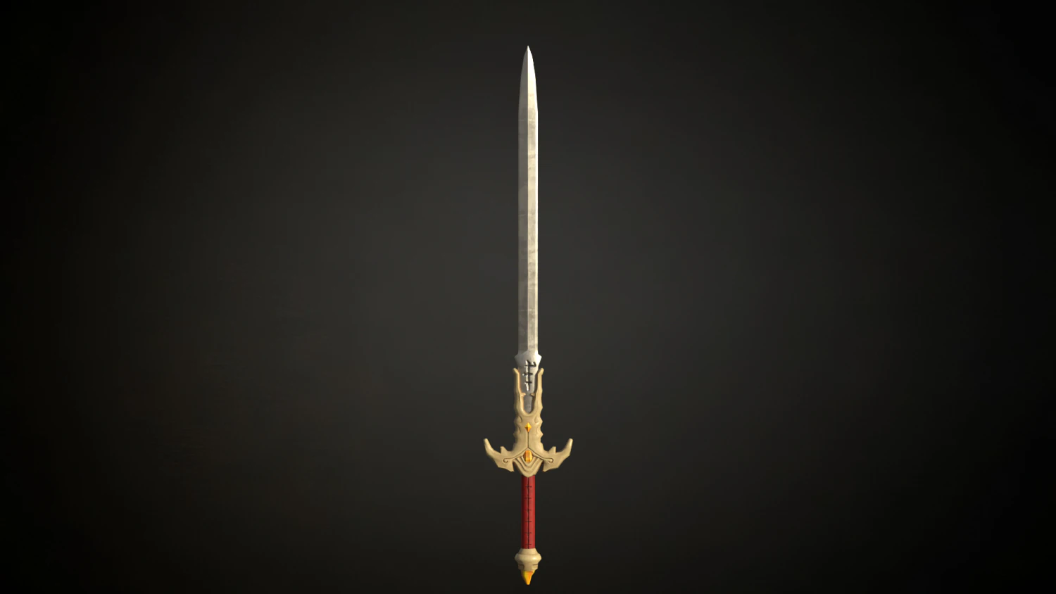 Medieval Fantasy Sword 3D Model .c4d .max .obj .3ds .fbx .stl .blend