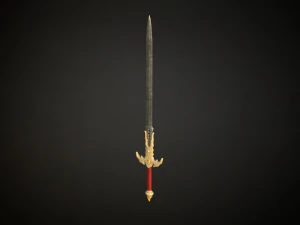 Medieval Fantasy Sword 3D Model