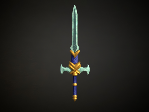Medieval Fantasy Sword Modelo 3D