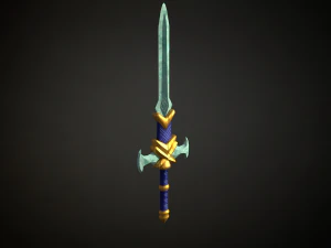 Medieval Fantasy Sword 3D Model